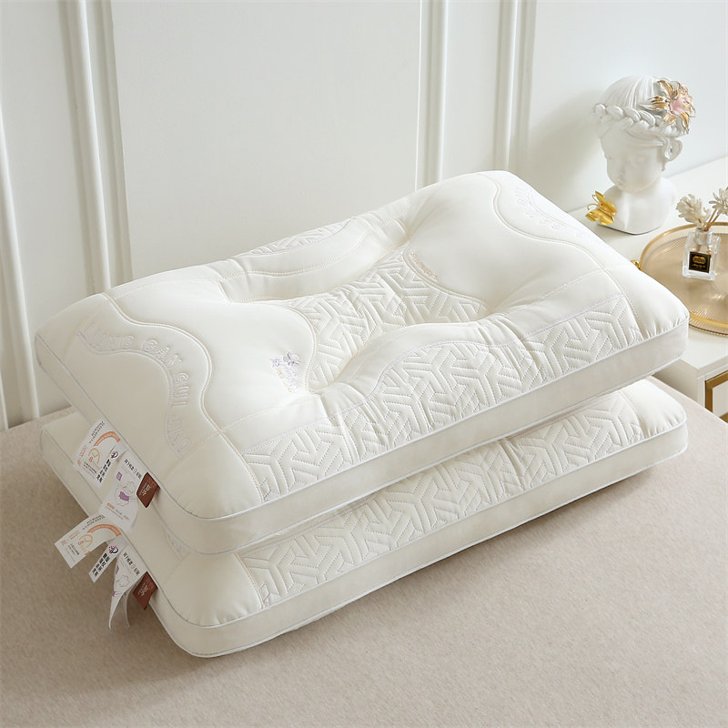 乳胶凉感丝枕芯一对装48x74cm冰丝枕头助颈椎助眠单人枕内胆夏季