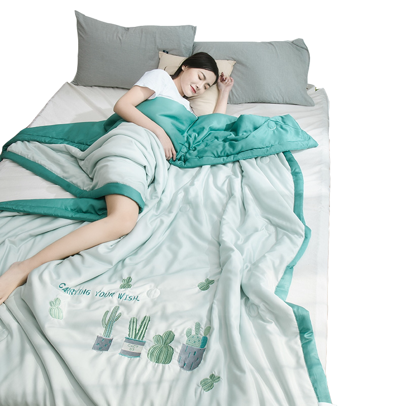 冰丝空调被夏凉被夏季天薄被子可水洗凉被夏被春秋夏天单双人被芯