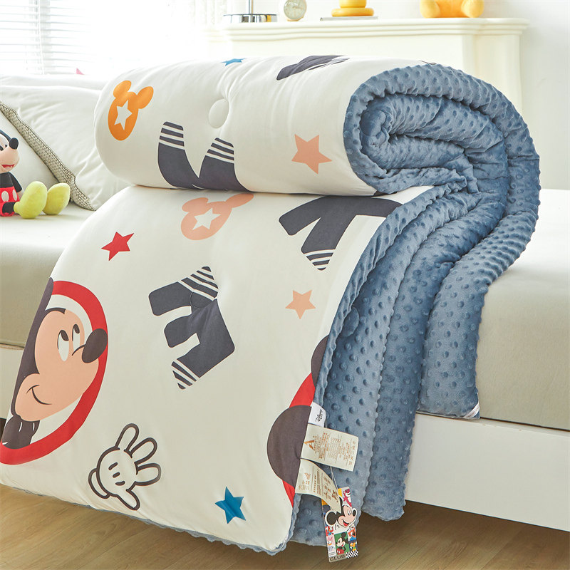 A类针织棉豆豆绒被卡通被子被芯保暖冬被春秋被学生单双人空调被,床上用品,化纤被,淘宝优惠券,粉丝福利购,淘宝优惠卷