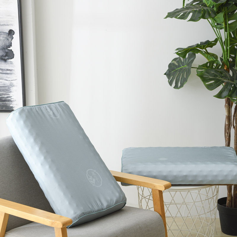 乳胶枕头橡胶枕芯男护颈椎枕艾草助睡眠女家用记忆枕一只男孩女孩