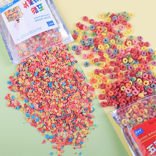 彩色水果麦片冰激凌甜品薄脆片