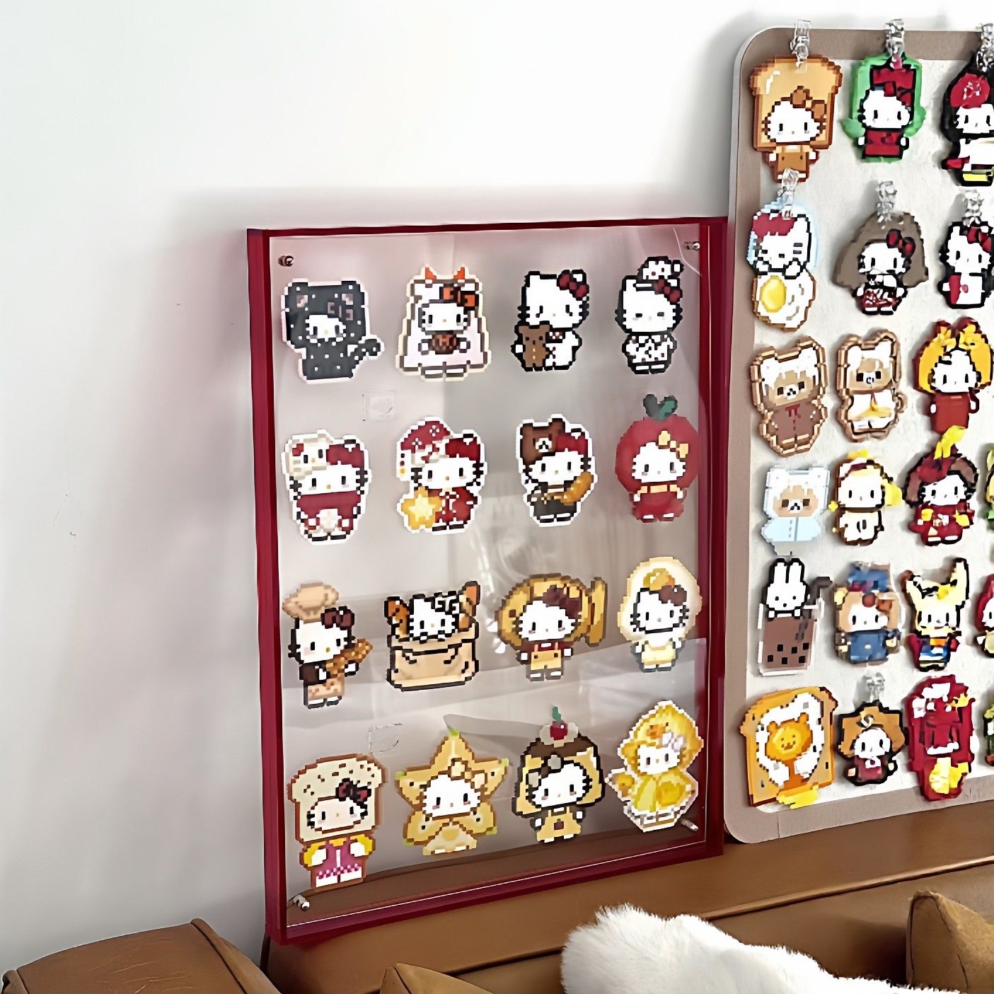 拼豆成品收纳筐压克力相框展示架桌面透明画框摆件创意装饰展示框,家居饰品,相框/画框,淘宝优惠券,粉丝福利购,淘宝优惠卷