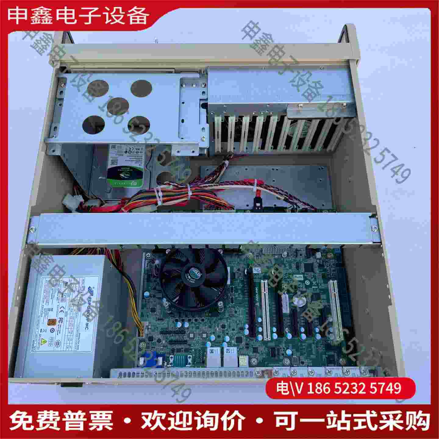 拍前询价：95新凌华工控机RK-620工业设备电脑 I7-9700C