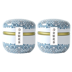 罐装正品金银花茶无添加无硫新花金银花泡水喝的清火茶