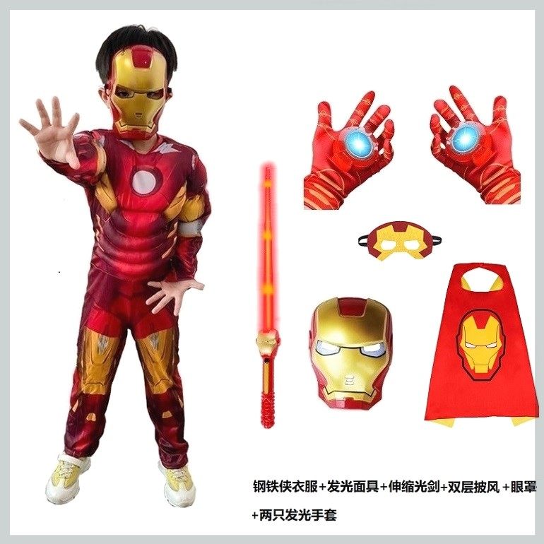 圣诞节变形金刚cospaly儿童服装男童擎天柱衣服绿巨人钢铁侠动漫