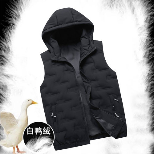 连帽羽绒马甲男秋冬季加厚保暖