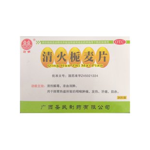 双泉 清火栀麦片 24片/袋/盒