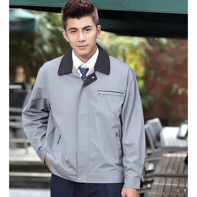 ANYCARE 春装长袖工作服男女套装车间制服耐磨工程服4S店汽修服