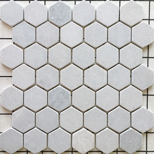 Мраморная антикварная шестиугольная мозаика на стену, Золушка, ископаемые