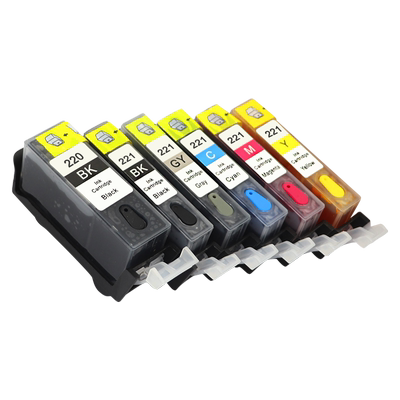 MAG适用佳能MP540 MP550 MP560 MP620 B MP630 MP640 MP980 MP990 PGI220 CLI221打印机填充连供墨盒油墨水盒