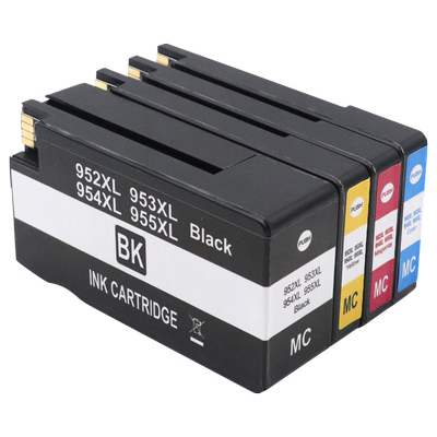 MAG适用惠普officejet pro 7730 7720 8210 8216 8710 7740 8720打印机彩色墨盒HP952 953 954 955xl通用墨水