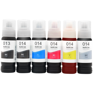 MAG适用爱普生L8168墨水L8188打印机连供墨水epson L8160 L8180墨仓式连供墨水011 012 013 014墨水彩色墨汁
