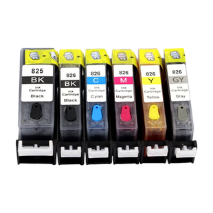 MAG适用佳能iX6580填充墨盒MG6280 5180 6180 8280 MX888 iP4880 4980打印机连供填充彩色墨水盒PGI-825 826