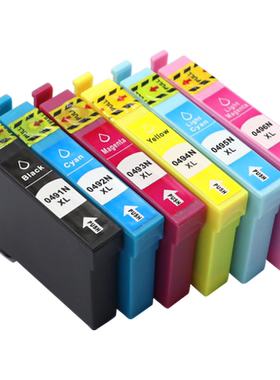 MAG适用 爱普生Stylus Photo R210 R230 R310 R350墨盒T0491-0496油墨RX510 RX630 RX650打印机墨水盒油墨盒