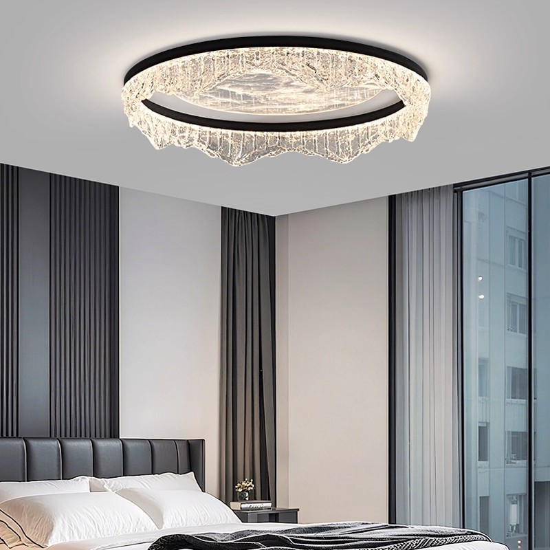 灯品仕现代简约卧室吸顶灯创意个性圆形护眼房间主灯书房阅读灯