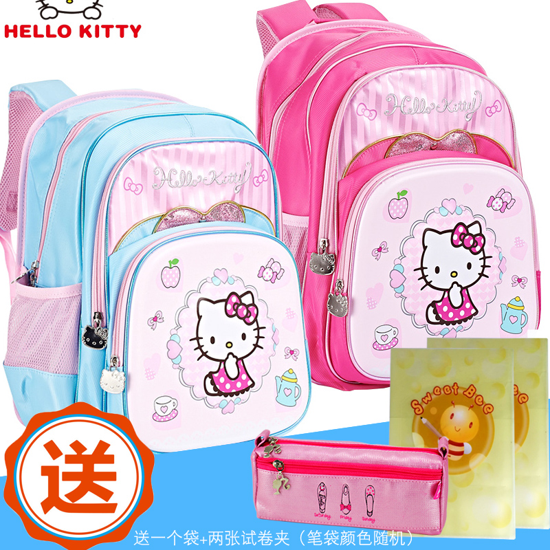 HELLO KITTY凯蒂猫1-3-5年级书包新款儿童卡通减负双肩背包女生在类目 玩具/童车/益智/积木/模型, 儿童包/背包/箱包, 书包中 - 来自Buy2taobao.com提供专业的淘宝代购服务