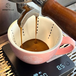 BRRISTA-LQ刘强拿铁拉花杯300ml杯身带有环形辅助线条