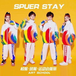 儿童啦啦队演出服小学生运动会开幕式服装啦啦操表演服幼儿园班服