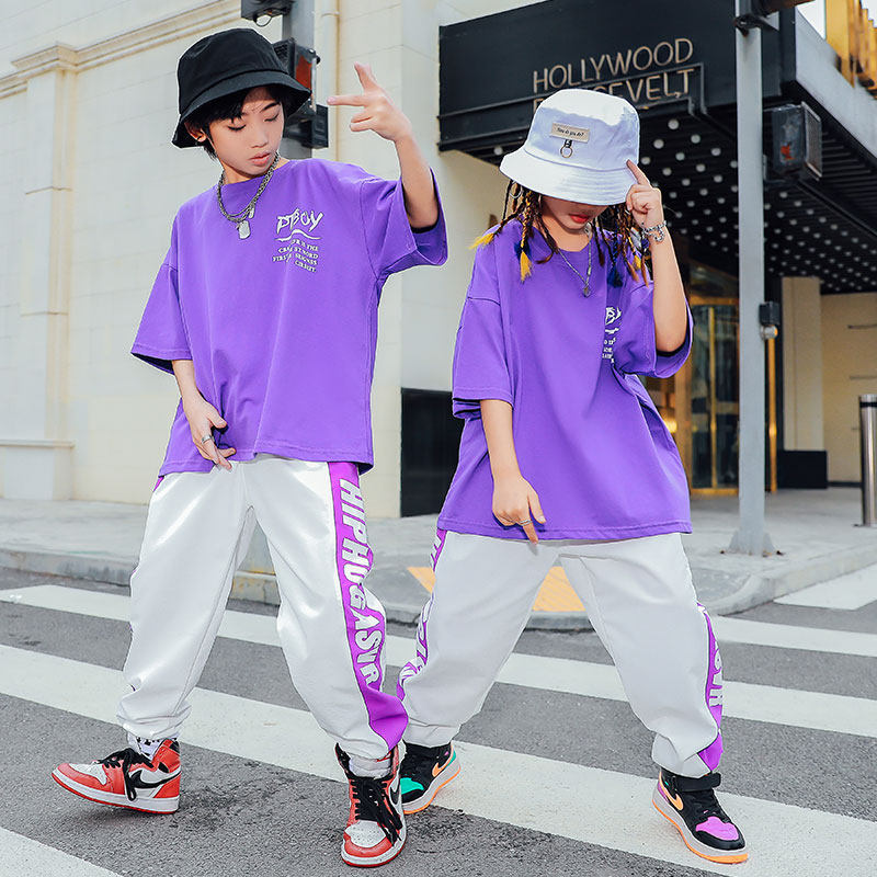 儿童街舞潮服少儿hiphop街舞童装潮牌走秀女童大合唱幼儿园毕业服