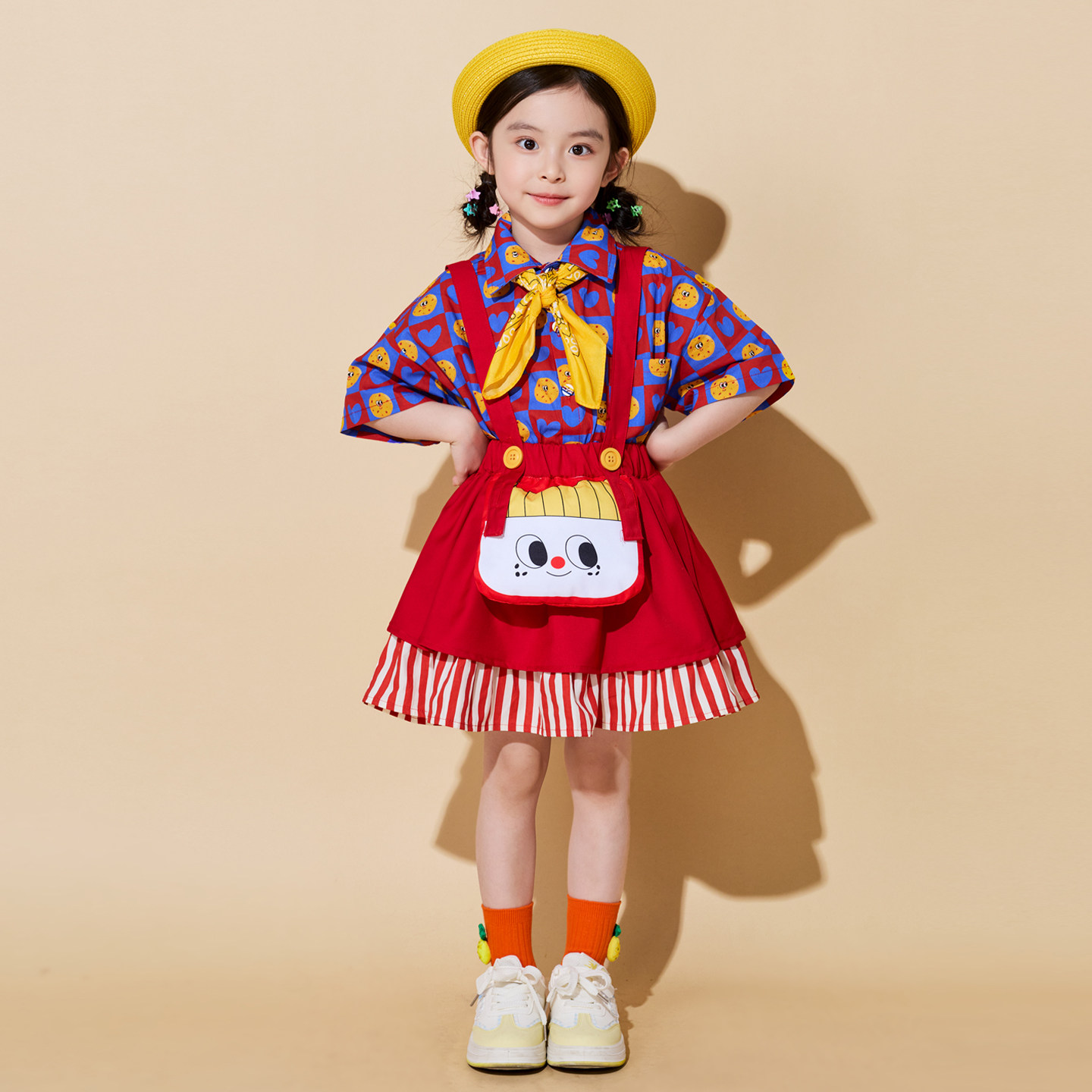 儿童演出服女童舞台表演服幼儿园图片