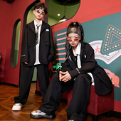 儿童西装 休闲外套男孩花童礼服 男童帅气英伦风韩版 衬衫 街舞套装