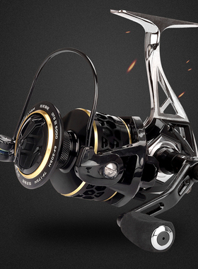 特奔GTS三代全金属渔轮鱼线轮路亚纺车轮海钓渔线轮远投矶钓鱼轮