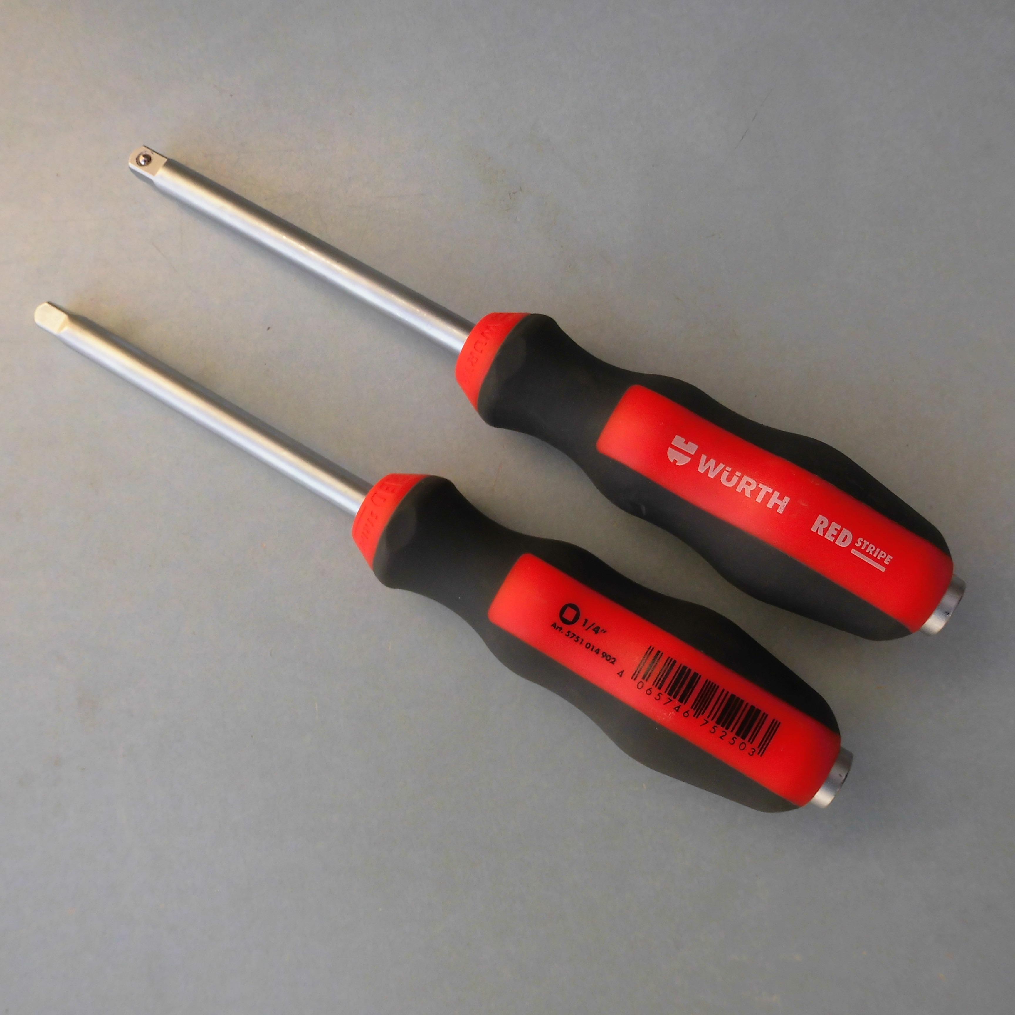 德国WURTH/伍尔特1/4系列小飞旋具手柄多用接杆套筒用加力延长杆