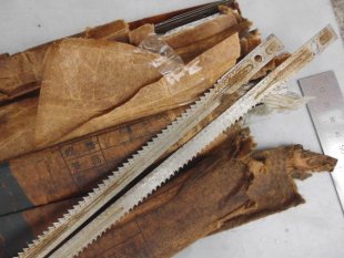 1985年老货宁波飞球牌木工锯条挖锯条窄锯条450mm绕线锯拉花锯条