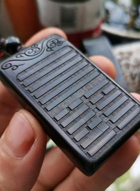 曾木匠雕刻黑檀木项链