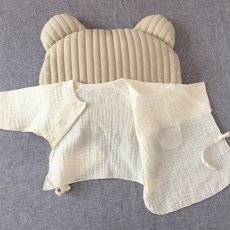 하프 백 옷  뼈없는 밀착  순면 통기성 얇은  상의 및 여름 옷