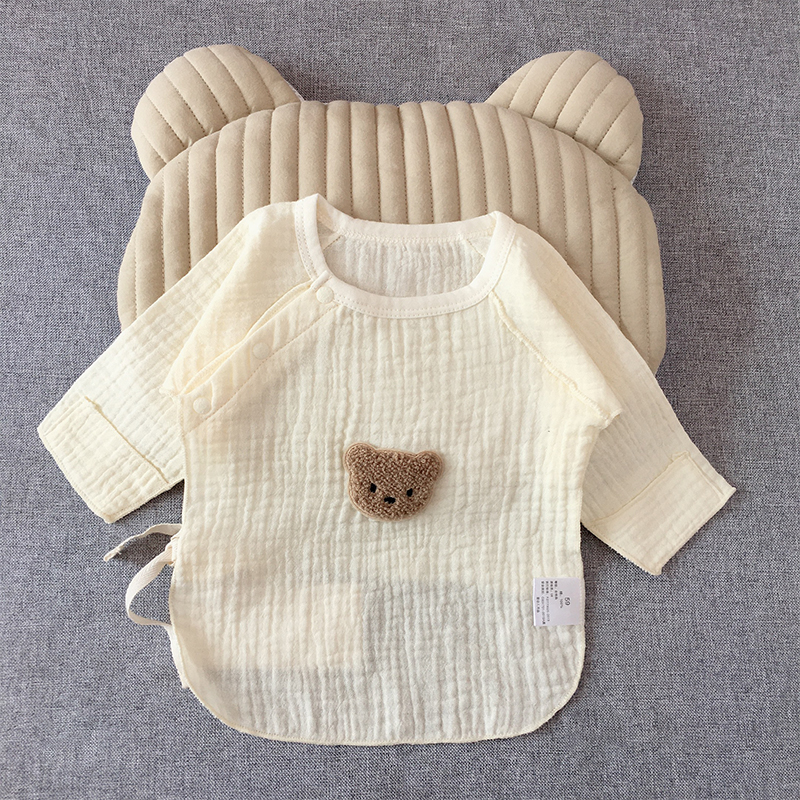 하프 백 옷  뼈없는 밀착  순면 통기성 얇은  상의 및 여름 옷