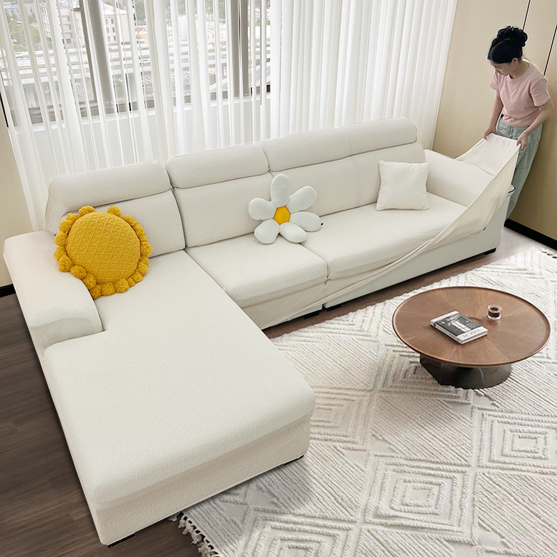 简约新款沙发罩全包卍能套防猫抓通用型弹力沙发保护套高级感盖布