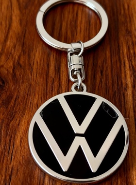 大众汽车珐琅钥匙扣 经典VWlogo 车友信仰礼品 创意汽车钥匙挂件