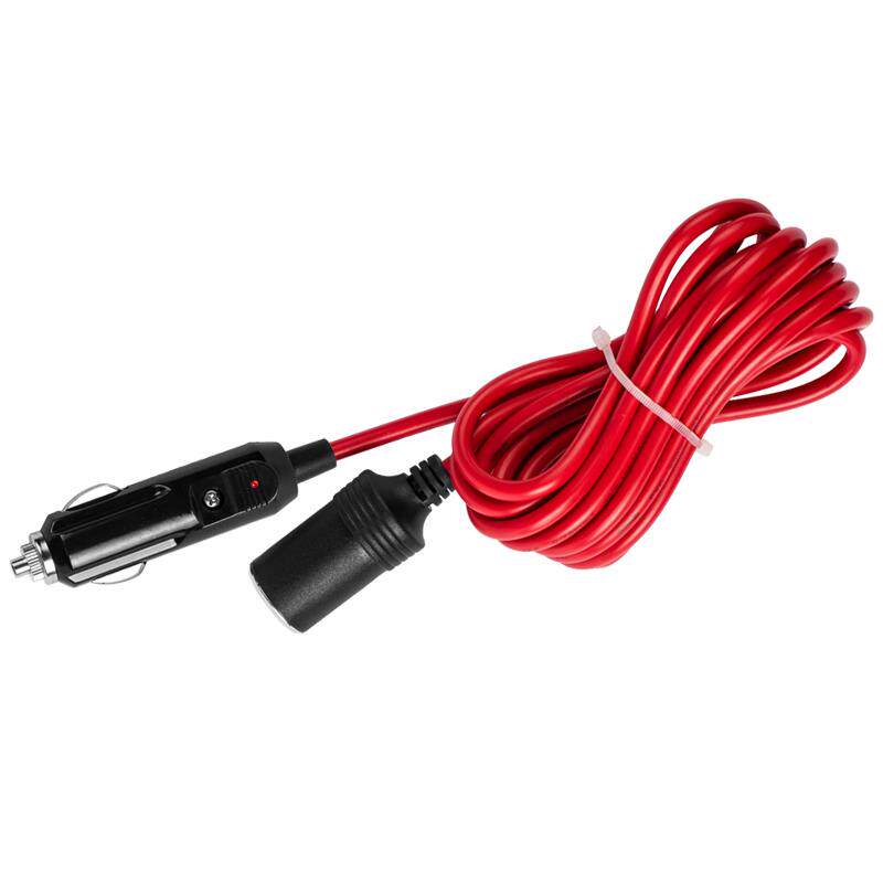 汽车12V24V通用大功率纯铜线母座插座电源加长线车载点烟器延长线