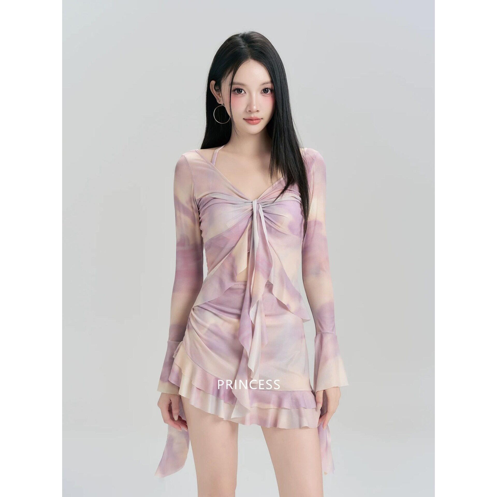 在逃公主2026新款裙式分体女士泳衣女孩绝美泡温泉海边泳装高级感