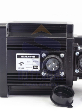 SD130伺服2KW2500转电机驱动器套装STM07725可刹车7.7Nm抱闸通讯