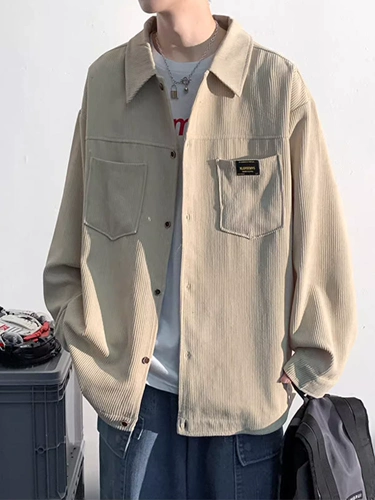 Вельветовая рубашка, осенняя куртка для отдыха, в американском стиле