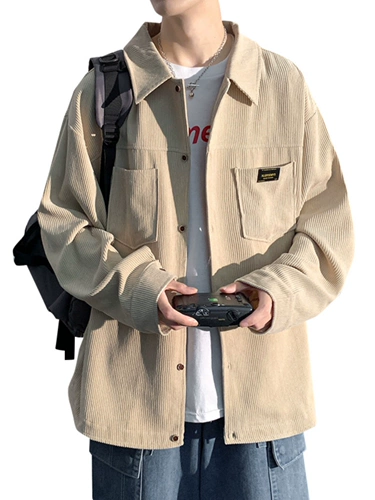 Вельветовая рубашка, осенняя куртка для отдыха, в американском стиле