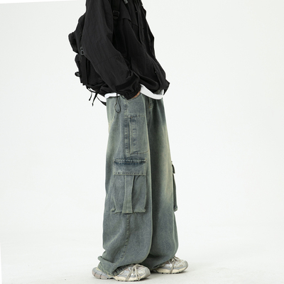 美式vibe高街牛仔裤男202