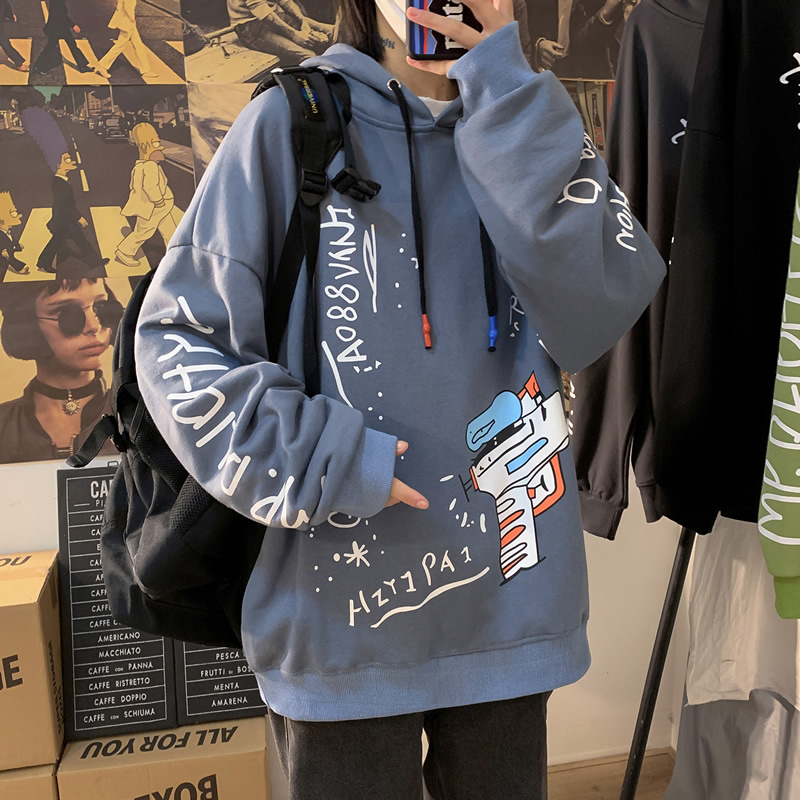 2020新款春季连帽卫衣男潮嘻哈宽松ins超火cec外套韩版潮流les帅t