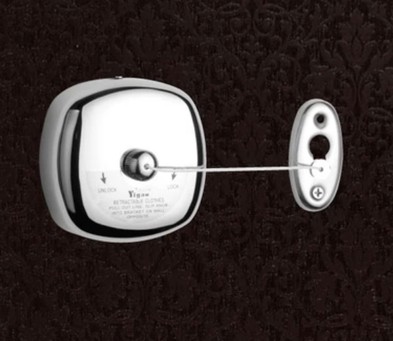 亿高不锈钢晾衣绳浴室阳台酒店多用途可伸缩晾衣绳 晾衣架338