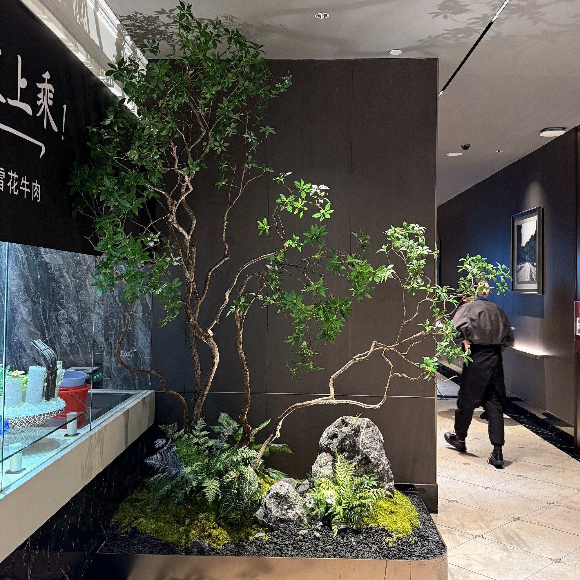 精品马醉木高端会所简约景观造景