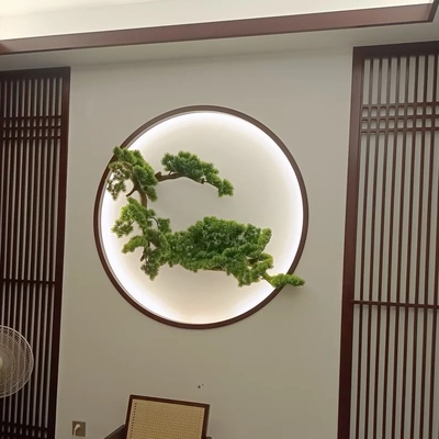 仿真悬挂迎客松倒挂玄关大厅造景