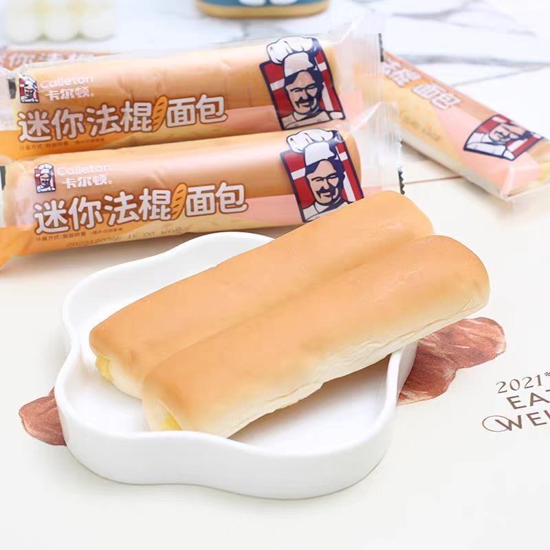 卡尔顿法棍面包长条夹心迷你面包软糕点早餐食品休闲代餐小吃零食