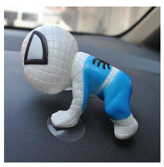 车载蜘蛛侠卡通公仔 Q版吸盘蜘蛛侠公仔 装饰 创意摆件 汽车饰品