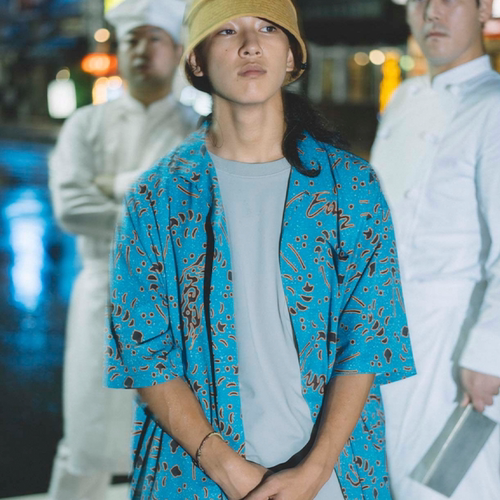 EVISEN 25SS SHRIMP CHIRASHI STRETCH SHIRT三色短袖衬衫
