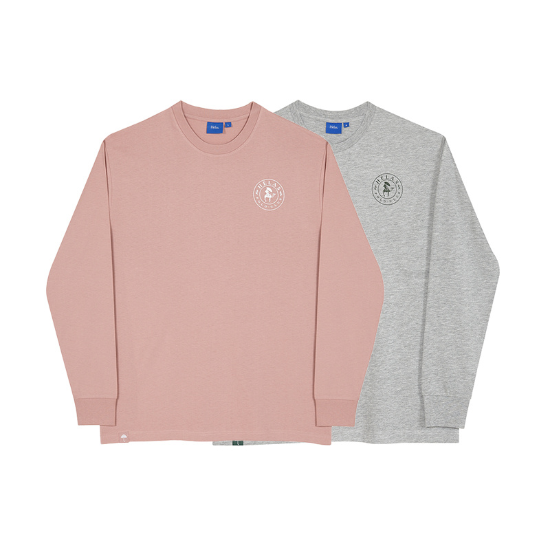 【法国】HELAS POLO CLUB LS TEE HEATHER GREY/POUDRE RED长袖T-封面