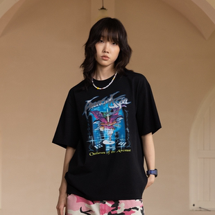 AVENUESON大道之子2025水浒卡风格 T恤 主题印花纯棉短袖