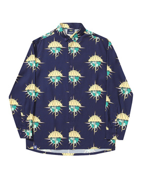 [法国]Helas TOLTEC LS PYJAMA宽松印花休闲长袖衬衫