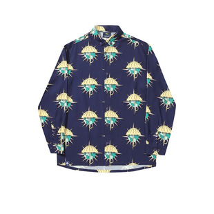 法国 PYJAMA宽松印花休闲长袖 Helas 衬衫 TOLTEC